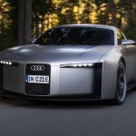 Audi Concept C - outdoor dynamic photo, exterior, three-quarter front view
