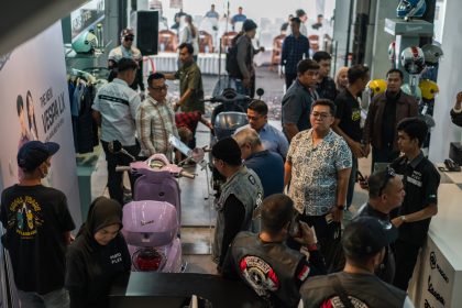 Peresmian diler baru PT Piaggio Indonesia bersama PT Amartha Kura Motorindo di Pekanbaru