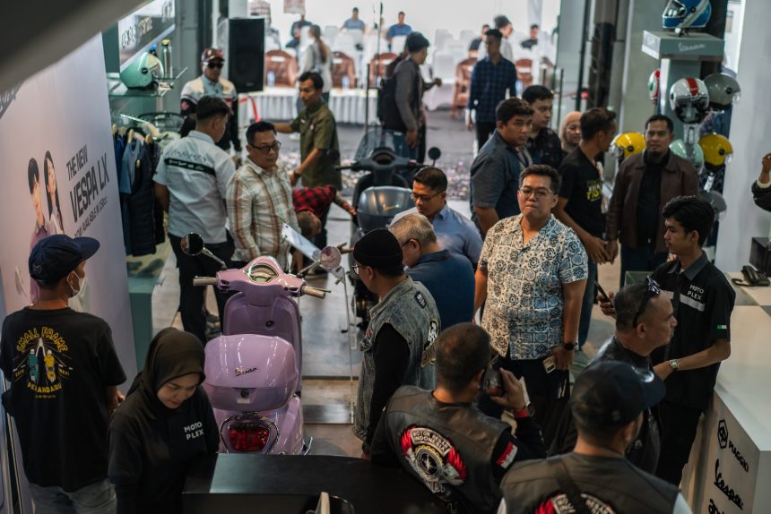 Peresmian diler baru PT Piaggio Indonesia bersama PT Amartha Kura Motorindo di Pekanbaru
