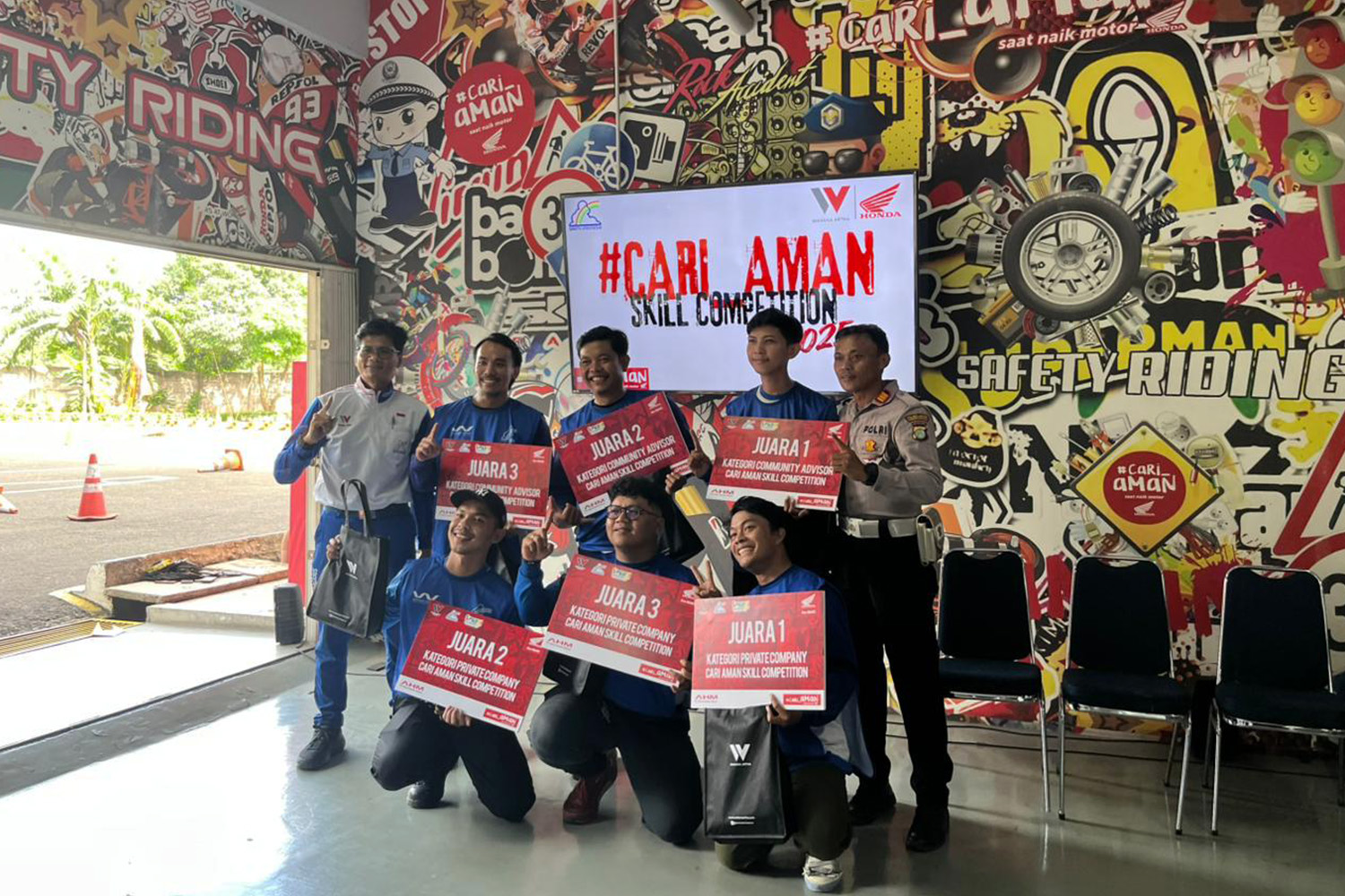 Para Pemenang Safety Riding Skill Cari Aman Competition