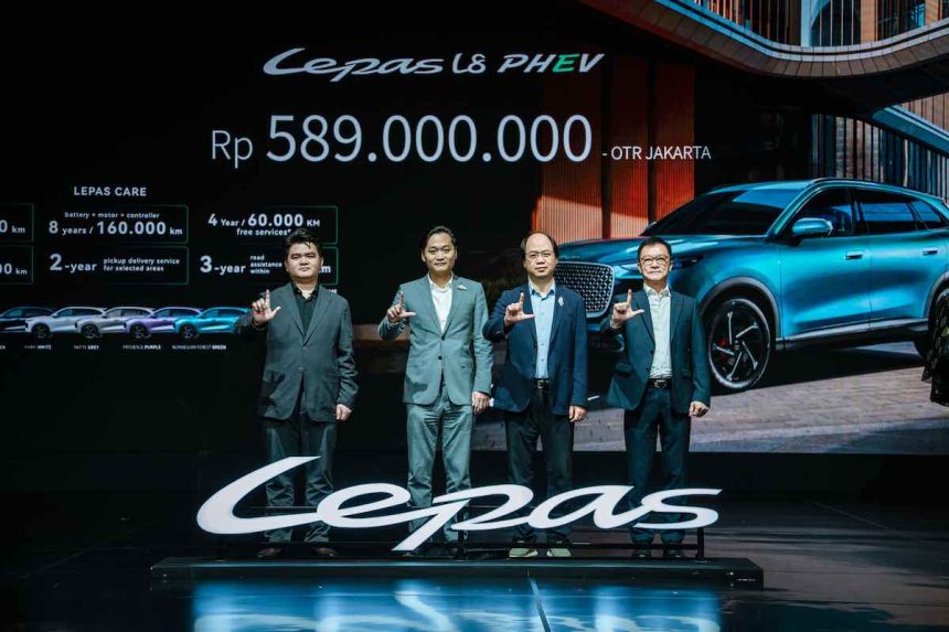 LEPAS L8, harga LEPAS L8, spesifikasi LEPAS L8, SUV PHEV Indonesia, Chery Group, mobil plug in hybrid