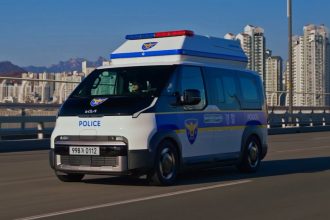 Kia PV5 Patrol, Kia PV5 Indonesia, spesifikasi Kia PV5, mobil listrik polisi, Kia PBV, Busan International Mobility Show 2026, mobil AI Kia