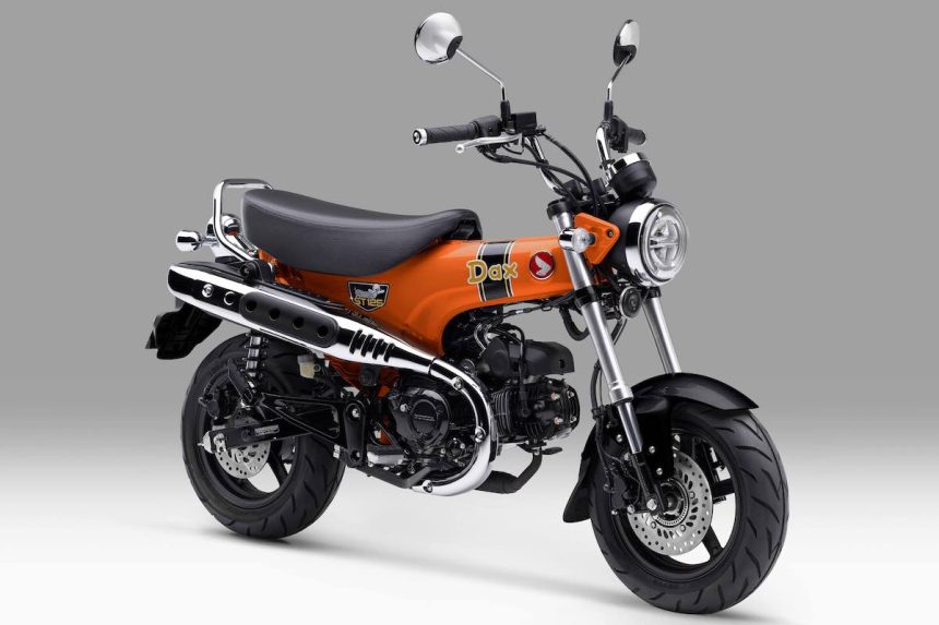Honda ST125 Dax, Honda Dax 125, keistimewaan Honda Dax, warna baru Honda Dax, Candy Energy Orange, Pearl Shining Black, AHM, motor hobi