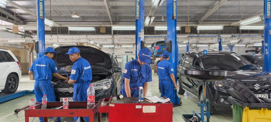 Bengkel Suzuki Indomobil Sales di Pulogadung, Jakarta Timur. Foto: Bridgeout-Dimas Prassetyo