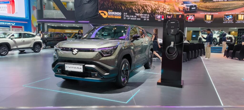 Suzuki e VITARA tampil kembali di ajang GAIKINDO Indonesia International Auto Show (GIIAS) 2026. Foto: Bridgeout-Dimas Prassetyo